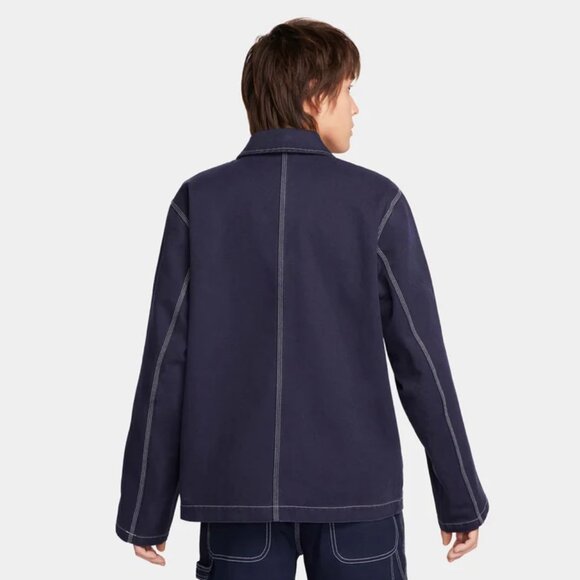 Nike Life Canvas Chore Jacket Obsidian Blue Utility Men's Sz XLT FN0356-451 - Picture 2 of 8